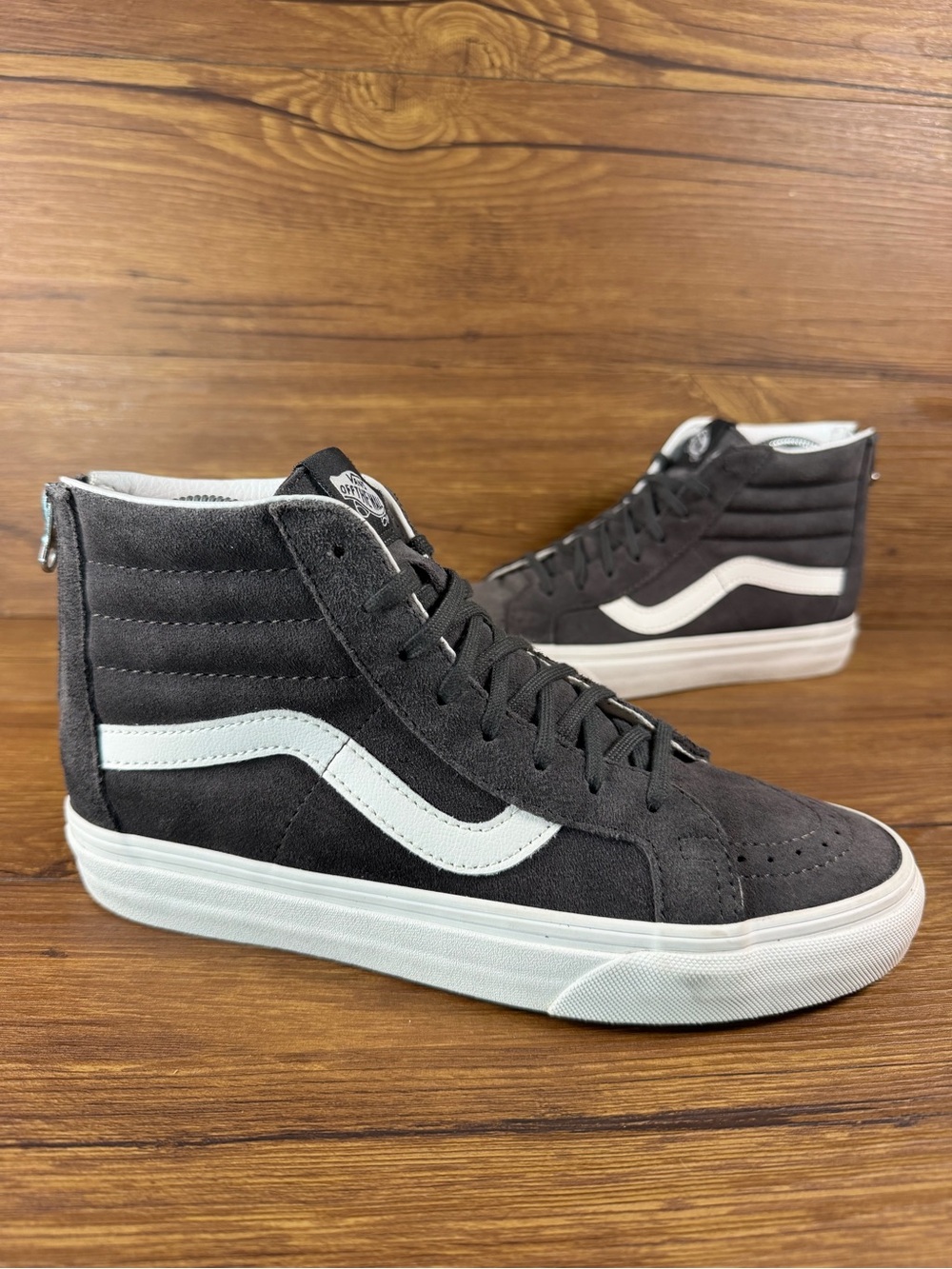 VANS SK8-HI Zip Suede Sneakers Women’s Size 8 High Top Shoes